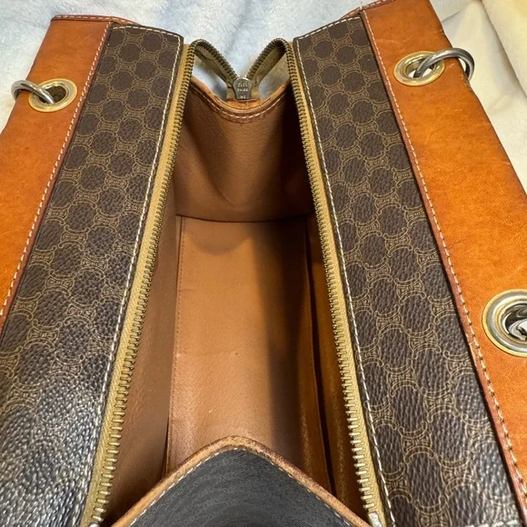 Vintage Celine Macadam Brown Tote Bag - Picture 5 of 6